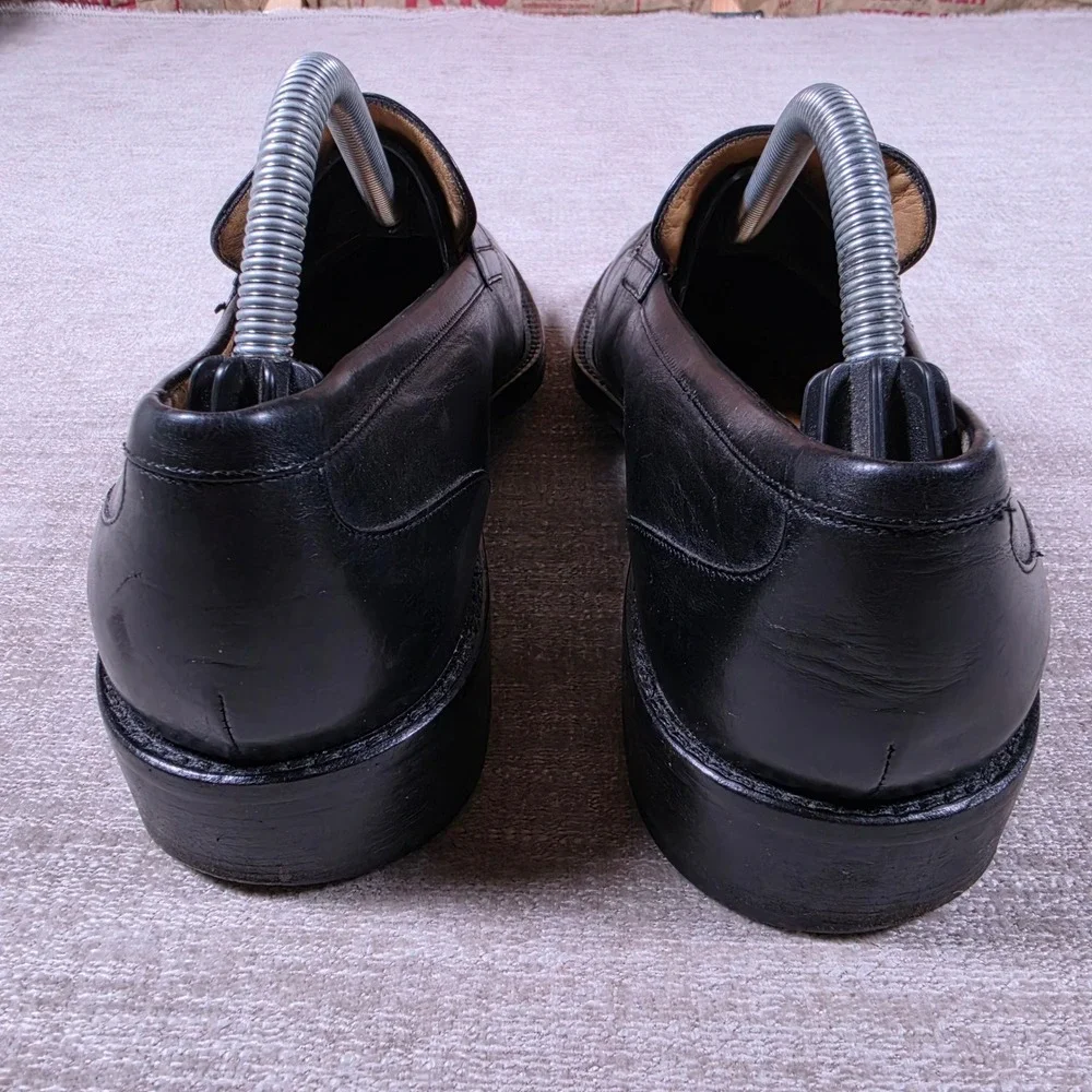 Cole Haan C02992 Penny Loafer Mens 10 Black Leather Made in Italy Slip On Dress